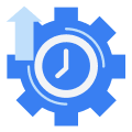 Increase productivity icon